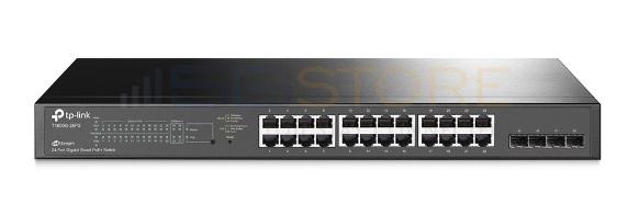 TP-Link JetStream 24-Port Gigabit Smart PoE+ Switch with 4 SFP Slots