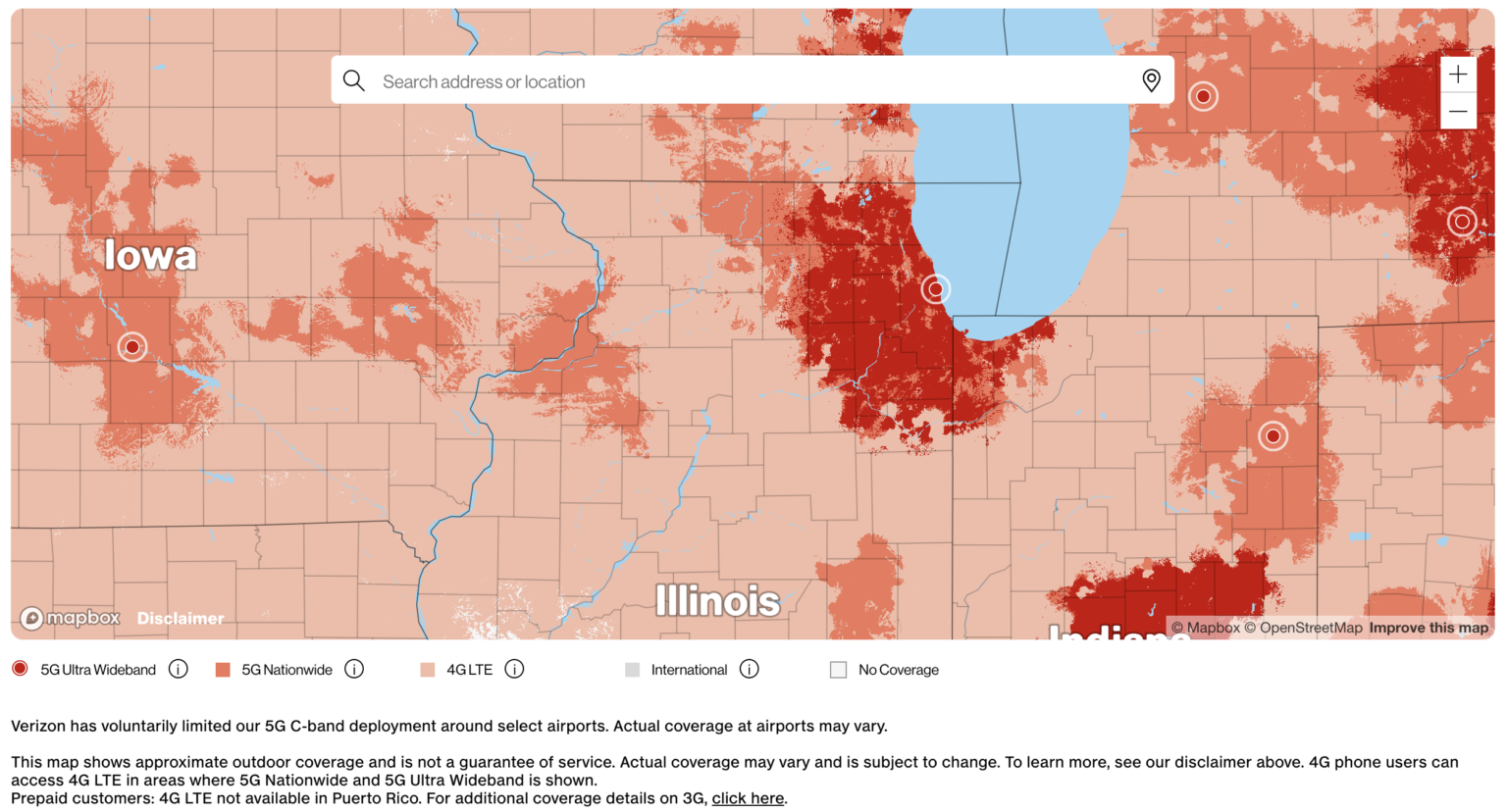 Verizon 5G Map with Ultra Wide - Welcome To The 5Gstore Blog Verizon 5G ...