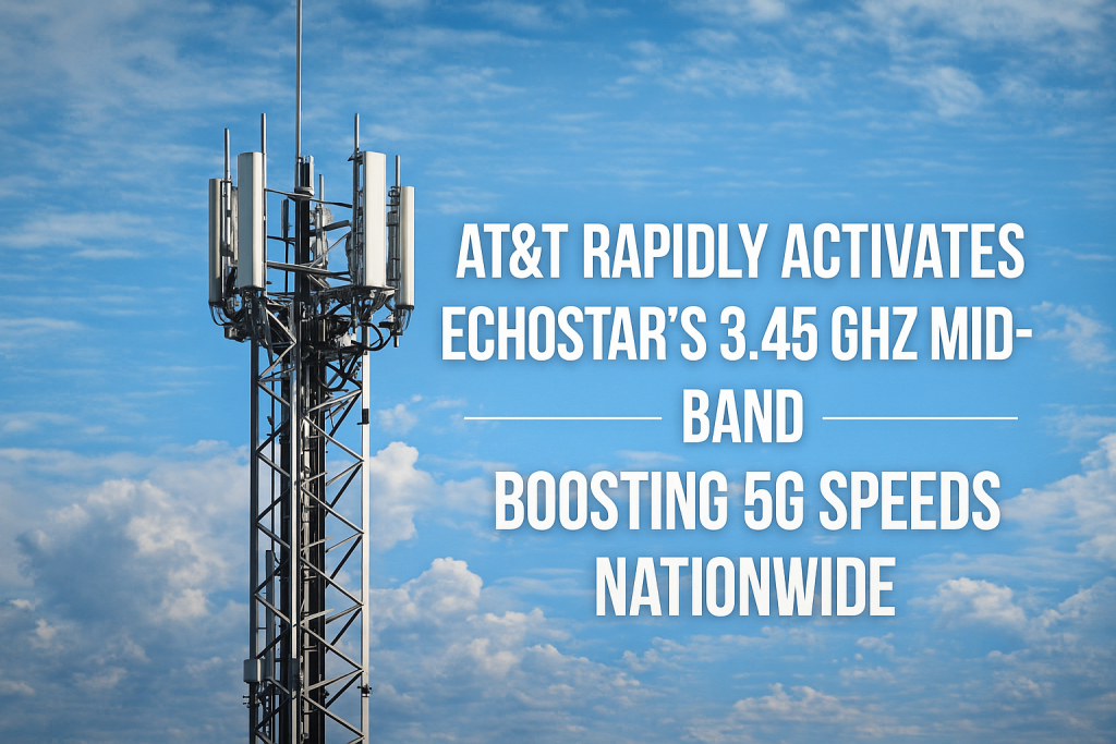 AT&T Rapidly Activates EchoStar 3.45 GHz Spectrum to Boost 5G Speeds Nationwide 1 AT&T EchoStar Spectrum