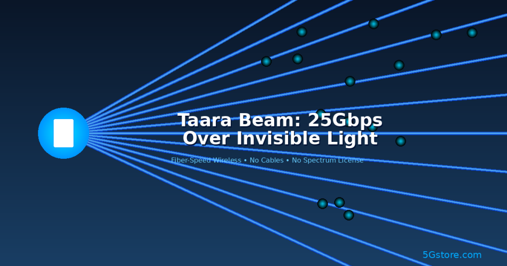 Taara Beam: This Shoebox-Sized Device Delivers 25Gbps Internet Using Invisible Beams of Light 1 Taara Beam: This Shoebox-Sized Device Delivers 25Gbps Internet Using Invisible Beams of Light