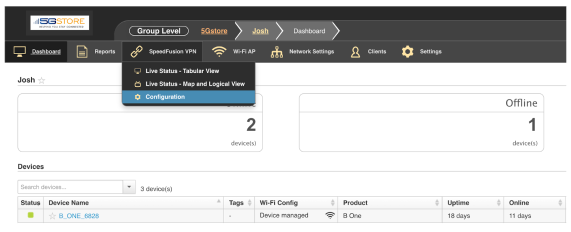 Peplink Control 1