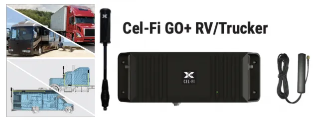 Cel-Fi GO G32 Smart Signal Booster Kit - RV/Trucker Antennas - 