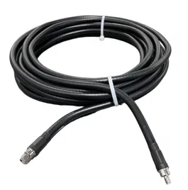 25 Foot Ultra Low Loss Cable (LMR400 Equivalent) (SMA/Male & SMA/Female Connectors) - Black - 