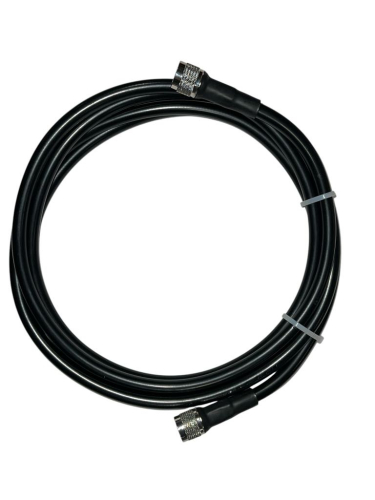 10 Foot Ultra Low Loss IP67 Rated Cable (LMR400 Equivalent) (N/Male Connectors) - Black - 