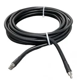 30 Foot Ultra Low Loss IP67 Rated Cable (SMA/Male & SMA/Female Connectors) - Black - 