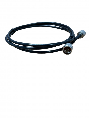 6 Foot Low Loss Cable (LMR240 Equivalent) (N/Male & N/Male Connectors) - Black - 