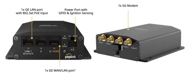 Pepwave BR1 Mini 5G (Non-WiFi) - MAX-BR1-MINI-5GN-T-M-PRM