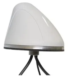 Tri-Band Antenna with 15Ft Low-Loss Cables for 220-222 MHz, 2.4-2.485 GHz, and GLONASS/GPS - SMWG-PTC-3C3C2C-WHT-180