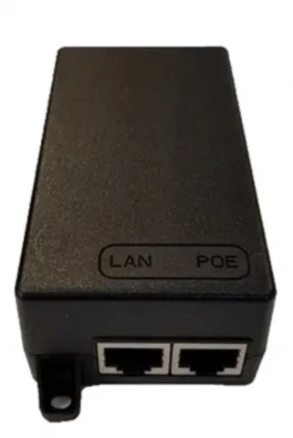 TAA Compliant PoE Injector, 15.4 W, 802.3af w/ 1.8M NA Type B Line Cord; Used with CBA550, AP22, L950 - TAA-170732-001