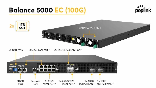 Peplink Balance 5000 EC (100G) - BPL-5000-EC-100G-PRM