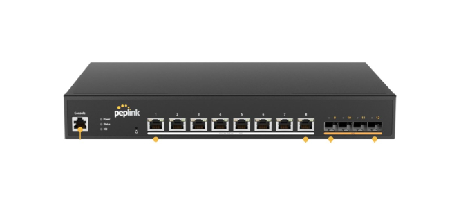 Peplink 8 Port PoE 10G Enterprise Switch - PLS-8-10G-720W