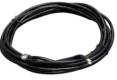 20 Foot Low Loss Cable (LMR240 Equivalent) (RP-SMA/Female & RP-SMA/Male Connectors) - Black - 