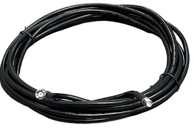 20 Foot Low Loss Cable (LMR240 Equivalent) (RP-SMA/Female & RP-SMA/Male Connectors) - Black - 
