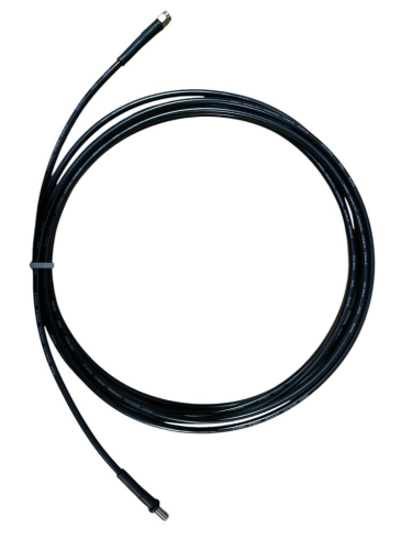 15 Foot Low Loss IP67 Rated Cable (RG58 Equivalent) (RPSMA/Female & RPSMA/Male Connectors) - Black - 