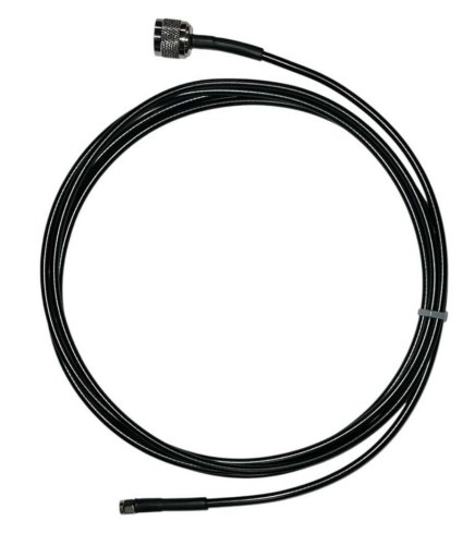 10 Foot Low Loss IP67 Rated Cable (RG58 Equivalent) (SMA/Male & N/Male Connectors) - Black - 