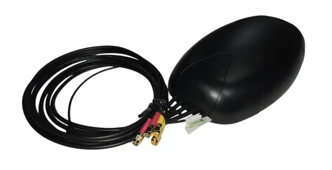 Steedan 5in1 Magnet Mount - 2x 4G/5G, 2x Wi-Fi 6, 1x GNSS - 1m cables (Black) - MA350.A.LBICG.007