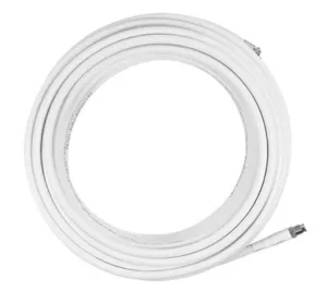 20 Foot White Low Loss Cable (FME/Male & FME/Female) - SC-004-20-FF