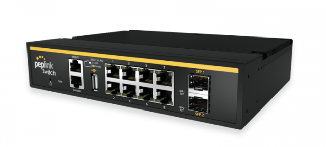 Industrial Grade 16-Port SD Switch for Rugged Environment- Peplink