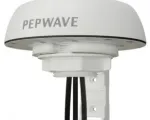 Pepwave Mobility 40G 5-in-1 Antenna for LTE/GPS - White - QMA - Front View of Antenna w/ Mount