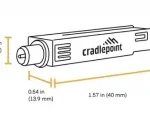 Bluetooth Module for Cradlepoint E3000 and E300 - Dimensions