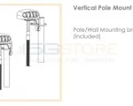 Poynting Black Puck Antenna (2xCell) - Vertical pole mount