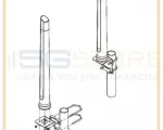 Poynting Omni-493 Marine & Coastal LTE/5G Antenna - Pole mount with L-Bracket (included)