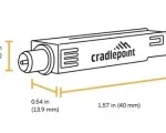 TAA Compliant Bluetooth Low Energy 5.1(BLE) Module for E300/E3000 Enterprise Branch Routers - Dimensions
