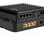 TAA Compliant R1900 Managed Accessory - PoE Switch - Side View with Router