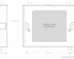 3-yr TAA Compliant NC IoT Gateway Essentials Plan and IBR200 router with WiFi (10 Mbps modem) for Verizon - Side/Bottom View - Dimensions 