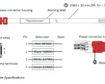 Semtech Sierra Airlink DC Power Cable for XR60 - Wiring Diagram