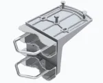 Die-Cast bracket for the LPDA-92 (horizontal & vertical mount) - Back view