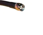 10 Foot Low Loss IP67 Rated Cable (RG58 Equivalent) (SMA/Female & SMA/Male Connectors) - Black - SMA Male connector end
