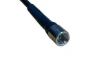 25 Foot Low Loss IP67 Rated Cable (RG58 Equivalent) (FME/Female & FME/Male Connectors) - Black - FME/ Male connector end