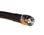 2 Foot Low Loss Cable (RG58 Equivalent) (SMA/Male & N/Male Connectors) - Black - SMA Male connector end