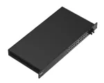 Teltonika SWM280 L2+ 24 Port Switch (SFP, PoE) - Top, side view