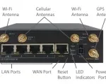 Pepwave MAX BR1 Pro with LTE Advanced - Ports, buttons, anad connectors