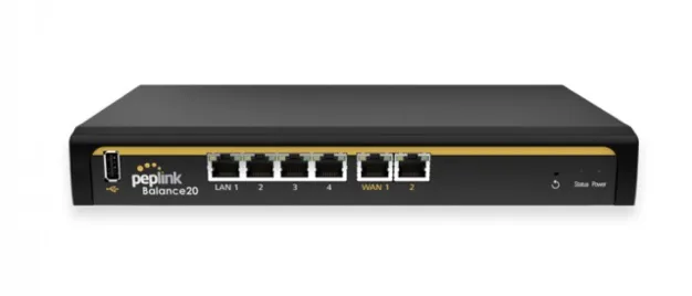 Peplink Balance 20 Wired Wan and 3G/4G Failover Router Hardware Revision 8