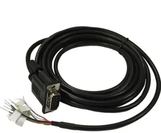 Cradlepoint DB9 Black 3m Serial to GPIO Cable for IBR1100/ IBR1150, IBR1700, and product w/USB port w/adapter