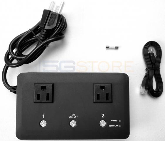 5Gstore 2-Outlet IP Switch for Remote Automation - App Controlled 5Gstore 2-Outlet IP Switch for Remote Automation - App Controlled