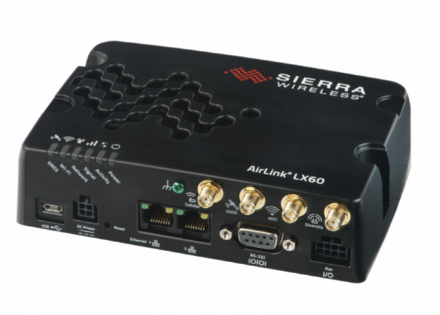 Sierra Wireless AirLink LX60 Integrated Broadband Router with Cat 4 LTE Modem + WiFi/GNSS
